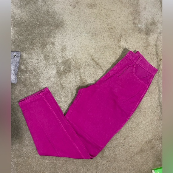 Vintage Bill Blass magenta denim pants - Picture 4 of 5
